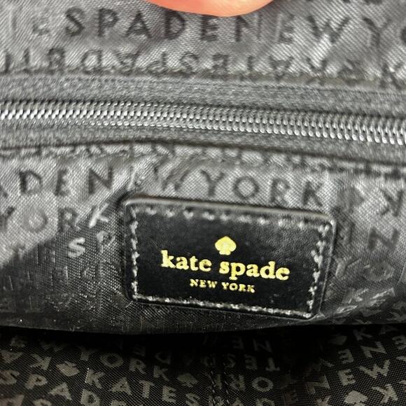 Kate Spade Carli Grove Splodge Dot Medium Satchel Black White Bag Dot Designer - Picture 7 of 8